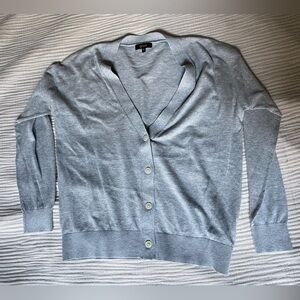 Quince Soft Heather Gray Button-Up Cardigan in Size S. WORN ONCE